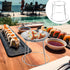 9.05X9.05X7.08 Inch Hemoton Seafood Display Rack Double Tier Stainless Steel Buffet Tower Stand for Oysters Shrimp Crab