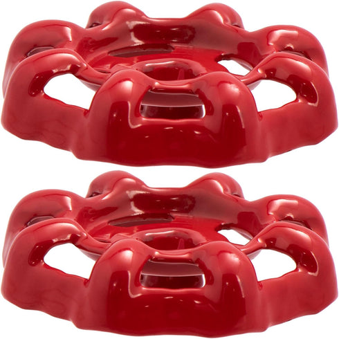 Pndeyo 2pcs Outdoor Faucet Handle, 6x6mm Round Wheel Hose Bib Handle, Rustproof Water