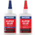 57 Grams (2 oz) Super Glue All Purpose with Anti Clog Cap, Cyanoacrylate Glue for Hard Plastics, DIY Craft, Metal