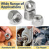 Vifmy 110 Pack 1/4"-20 Inch Nuts,304 (A2-70) Inch Lock Stainless Steel Nylon Insert Locknuts,Standard Thread Nylock