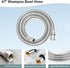 FUMOLEER 1/4 Shampoo Bowl Hose and Sprayer, Nut Stainless Steel Salon Sink Hose with Spray Head Replacement Part