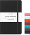 Huhuhero Lined Journal Notebooks for Work, Hardcover Leather Journals for Writing, 5.25"×8.25" (1, Matte Black)