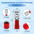 Baomain 1/4" Female Quick Disconnect Spade Terminals - Insulated Crimp Connectors 22-16 AWG 6.3mm (Red, 100-Pack)