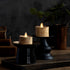 1.4" 2", Pack 2, Luminara Flameless LED Tea Light Candle, x of Birch, Pearl Ivory, Real Flame, Battery Operated