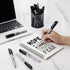 Ultra Fine Permanent Marker Bulk, 32 Pack Ultra Fine Point Black Permanent Marker Set for Doodling, Marking