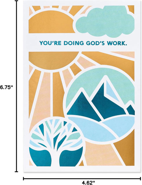 Clergy Appreciation Thank You Card - Blessings of Heaven
