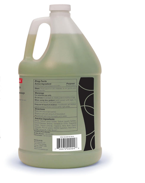 Micro-Scientific OS04-128 Opti-Scrub Antimicrobial Liquid Soap, Broad Spectrum, Non-Drying, 1 Gallon