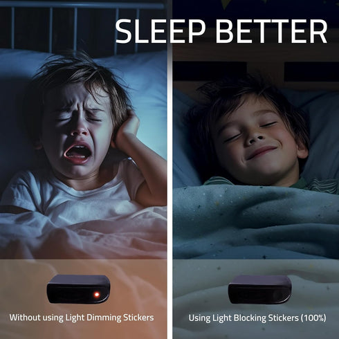 Dimming Stickers,2 Black,50% Dimming Lights(Cut-50% Dimming JIEHENG Light Stickers,LED Cover Sheets White and of LED