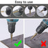 Step Drill Bits, 5PCS HSS Titanium Step Drill Bit Set, 50 Sizes High Speed Steel Bits with Aluminum Case