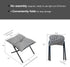 MOYZZWY Foldable Foot Rest Stool for Under Desk or Sofa - Office Footrest Ottoman, Portable Leg Rest for Home & Office