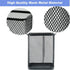 Metal Desk Pen Holder Cup, Square Black Pencil Holder for Office, 4 Pack Pen Organizer