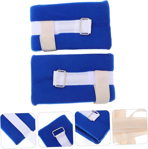 2pcs Vaguelly Medical Straps for Elderly Soft Sponge Hospital Wrist and Ankle Bands for Patient Safety Comfortable