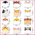 Yinder 24 Pads Cute Cartoon Sticky Notes, Kawaii Sticky Notes, Fun Sticky Note Pads, Self Stick Memo Pad for Office