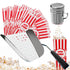 Poppy's Ultimate Popcorn Machine Supplies Bundle - Kernel Sifting Speed Scoop, Seasoning Dredge, 1-Ounce Bags (100