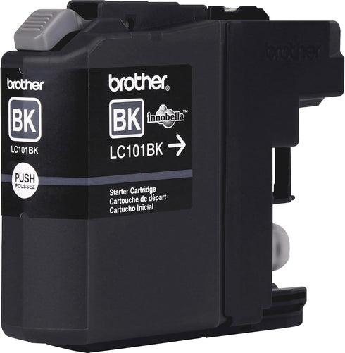 Brother LC101BK, 300 LC101 Genuine Standard Yield Black Ink Cartridge, Replacement Black Ink, Page Yield Upto Pages