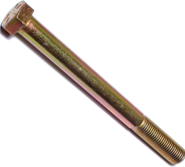 014973252700 Grade 8 Fine Hex Cap Screws, 3/8-24 x 4, Piece-5, Yellow