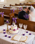 3D 300+Hour Set 24 Amagic Flameless Purple Timer Remote Tealights Candles, Black Wick Flickering Tea Light, Colored