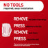 Command 16 20 (17017CLR-AWES), (17017CLR-AW-E) Outdoor Light Clips, clips, strips, Water-Resistant Adhesive Clear