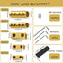 50pcs 2, 4, 6, 8, 10, 12AWG Wire Connectors, Quick Wiring Connection Terminal, Circuit Connector Wire Connector