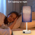 ZJOJO Table Lamp for Bedroom Set of 2, Bedside Small Lamps with 3 Way Dimmable Rocker Switch, Nightstand Desk Lamp