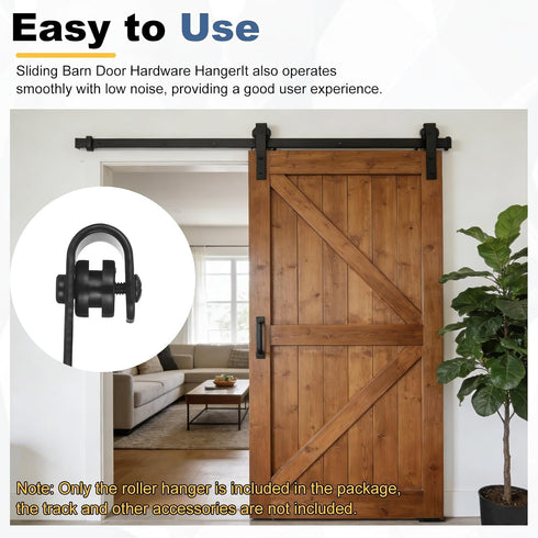 4Pcs (118x45mm, uxcell Sliding Barn Door Hardware Hanger, Mini Sliding Door Hardware for TV Stands Wardrobe Small