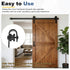 4Pcs (118x45mm, uxcell Sliding Barn Door Hardware Hanger, Mini Sliding Door Hardware for TV Stands Wardrobe Small