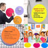 OJYUDD Dry Erase Dots Circles, 11 Inch Removable Vinyl Dot Wall Decal for School Teaching Progress, 8 Pack