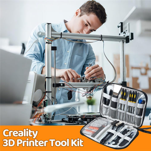 Yibrvoik 50Pcs 3D Nozzle Printer Tool Kit & Accessories for All FDM/SLA Printers, Includes Cleaning Kit, Scraper