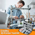Yibrvoik 50Pcs 3D Nozzle Printer Tool Kit & Accessories for All FDM/SLA Printers, Includes Cleaning Kit, Scraper