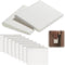 Zonon 8 Pieces Self-Adhesive Door Corner Seals - Weather Stripping Draft Stopper Foam for Noise Isolation (White)