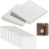 Zonon 8 Pieces Self-Adhesive Door Corner Seals - Weather Stripping Draft Stopper Foam for Noise Isolation (White)