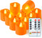 Homemory 24Pack 400+Hour Remote Control Flameless Candles, 2/4/6/8H Timer Led Votive Candles,