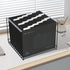 MerryNine 36pcs Black Hanging File Folders, Letter Size, 1/5-cut Adjustable Tabs, Inserts