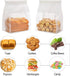 50 6.3'' 5.1'' 10.2'' Packaging(White) Funcoo pcs Bakery Bags with Window, x x Bakery Cookie Bags with Tin Tie Tab