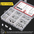 Hilitchi 123Pcs Metric Hydraulic Zerk Grease Fittings Assortment Kit
