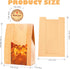 Homrelaxy 31pcs 13.7 8.3 3.5 Inch 40 Paper Bread Bags for Homemade Bread, Sourdough Bag with Window, x x Large Brown