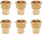 SUNGATOR 6-Pack NPT Female Threaded Adapter Crimp Fitting, 1" x 3/4", No Lead Brass