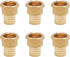 SUNGATOR 6-Pack NPT Female Threaded Adapter Crimp Fitting, 1" x 3/4", No Lead Brass