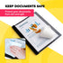 Report Covers with 3-Prong Fasteners, Clear Front Presentation Folders, 10 Set, Plastic, 8.5x11"