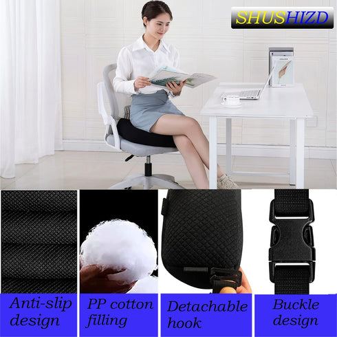SHUSHIZD Tailbone, Seat Cushion Pillow for Office Chair/Car, Adult Car Booster Cushions for Short People Increase Field