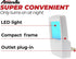 AMERELLE 2 Pack (71282) Always-On Blue Night Light, - Slim, Plug-in, LED Light with a Soft, Cool Blue Glow - Suitable