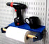 Wall Control Pegboard Paper Towel Holder and Dowel Rod Shelf Assembly for Wall Control Pegboard – Blue