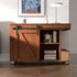 4FT 21"-24" Super Mini Cabinet Small Sliding Barn Door Hardware Track Kit Apply for Storage Window TV Stand,Easy