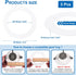 4.53" 6.3" 3 Pack PATIKIL ID OD Goof Rings for Recessed Light, Matte White Goof Metal Trim Ring Lighting Fixture