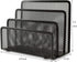 EASEPRES Desk Mail Organizer, Easepres Office Small Letter Sorter Desktop File Organizer Metal Mesh with 3 Vertical Upright Compartments, 1 Pack by EASEPRES