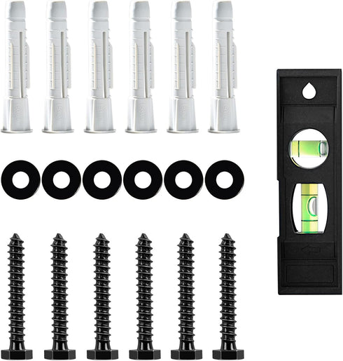 MOUNTUP Lag Bolt Kit for TV Wall Mount, M8×65mm Lag Bolt & Washer for Wood Stud, Plastic Anchors for Concrete Wall