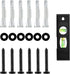MOUNTUP Lag Bolt Kit for TV Wall Mount, M8×65mm Lag Bolt & Washer for Wood Stud, Plastic Anchors for Concrete Wall