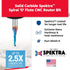 Amana Tool 51411-K Solid Carbide CNC Spektra Extreme Tool Life Coated Spiral 'O' Flute
