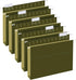 RAZCC Extra Capacity Hanging File Folders, 30 Pack Letter Size, Heavy Duty 1 Inch Expansion, Green, Adjustable Tabs