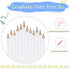 Zonon 24 Pcs White Golf Pencils with Erasers - Mini Small Hexagon Wooden Sharpened 2B for Golf Event, Bridal Shower,